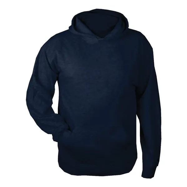 Youth fleece hoodie with two-ply hood and pouch front pocket with... from ASI 84358 S&S Activewear