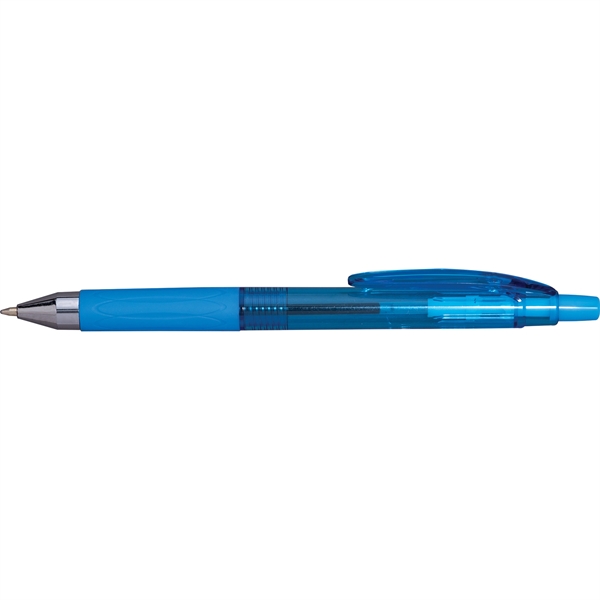 Vibrant barrels combine with hybrid ink and a jumbo comfort grip... from ASI 61966 HPG / Hub Pen