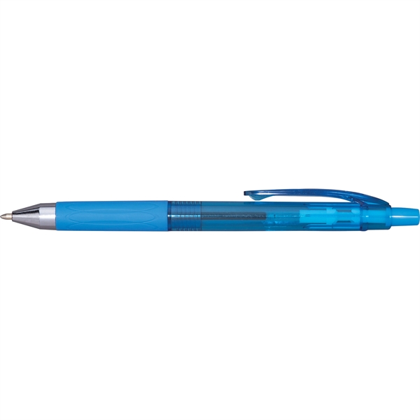 Vibrant barrels combine with hybrid ink and a jumbo comfort grip... from ASI 61966 HPG / Hub Pen