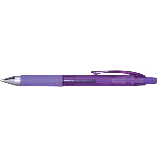 Vibrant barrels combine with hybrid ink and a jumbo comfort grip... from ASI 61966 HPG / Hub Pen