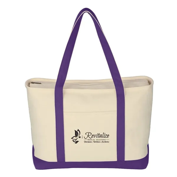 13" x 11" x 6"  cotton canvas tote bag with... from ASI 63549 Jornik Manufacturing Corp