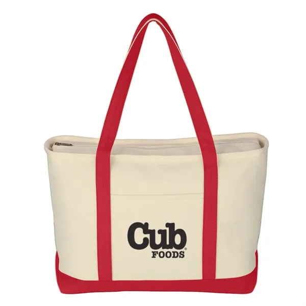 13" x 11" x 6"  cotton canvas tote bag with... from ASI 63549 Jornik Manufacturing Corp