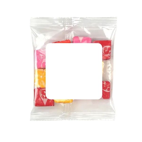 4" x 4" small snack bags filled with your choice of... from ASI 68507 The Magnet Group / The 1919 Candy Company