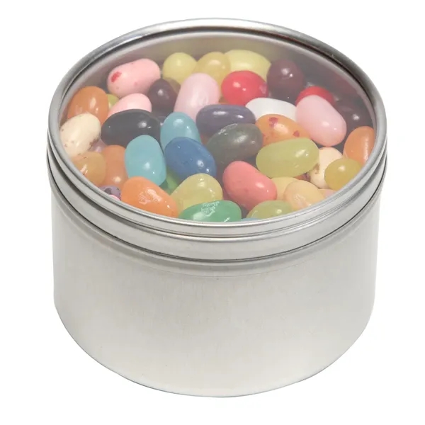 Lifesavers® packed inside a large round window tin with customization options.... from ASI 68507 The Magnet Group / The 1919 Candy Company