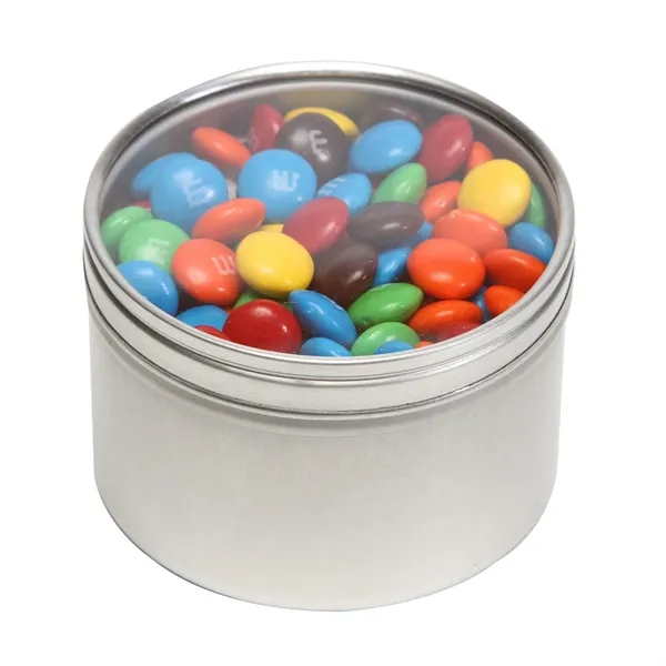 Lifesavers® packed inside a large round window tin with customization options.... from ASI 68507 The Magnet Group / The 1919 Candy Company