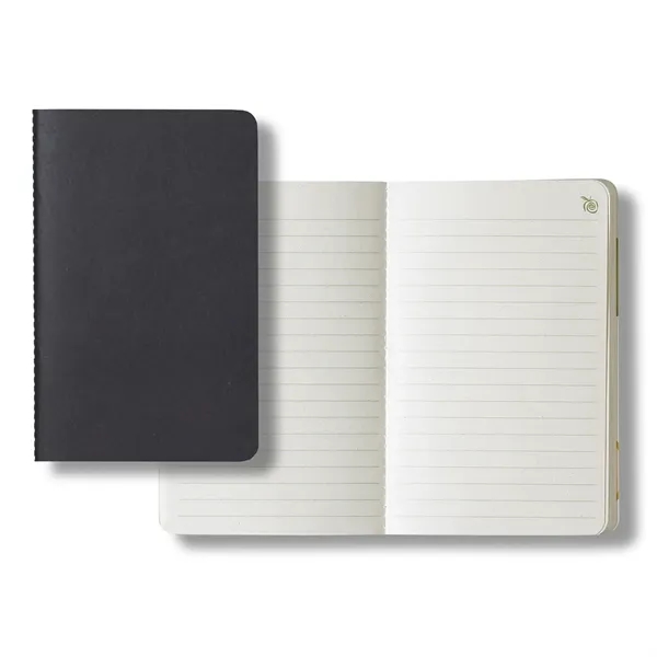 64-page, apple-scented, saddle-stitched journal with green ruled paper and back pocket... from ASI 68507 The Magnet Group / Castelli