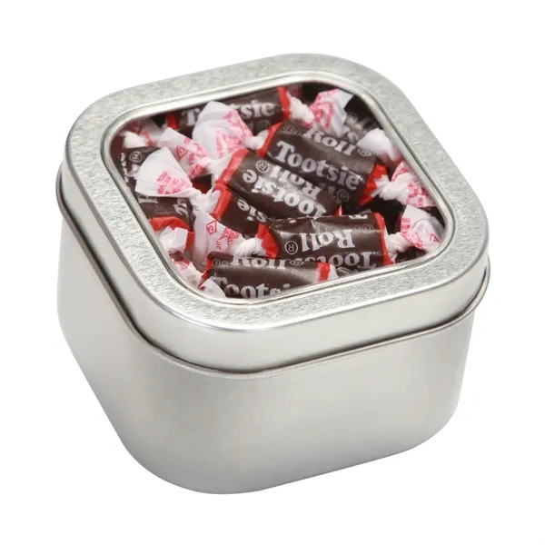 Large Square Window Tin fllled with your choice of delicious candy... from ASI 68507 The Magnet Group / The 1919 Candy Company