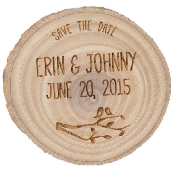 2.5" x 0.1875" Aspen wood bark edge magnet. Made in the... from ASI 92531 Unique Custom Products / UCP