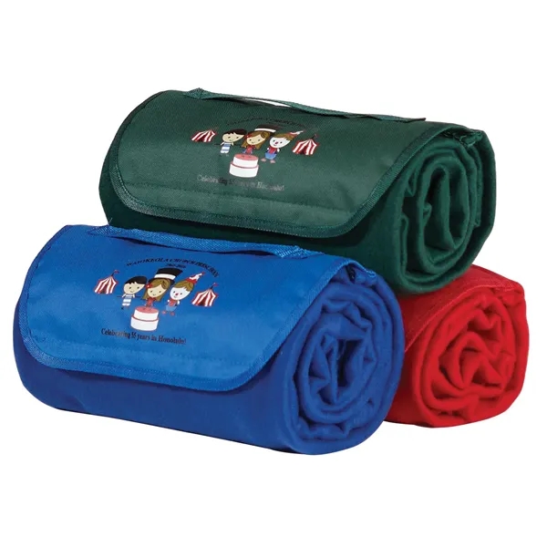 45" x 63" polyester fleece blanket with hook and loop closure... from ASI 68507 The Magnet Group / Perfect Line