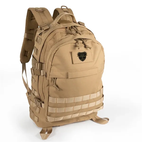 High-density polyester backpack with military-grade webbing straps and loops.... from ASI 68507 The Magnet Group / The Bag Factory®