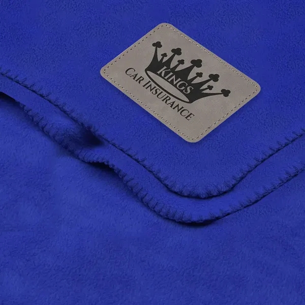 50" x 60" polar fleece blanket with whip stitched edges.... from ASI 68507 The Magnet Group / The Bag Factory®