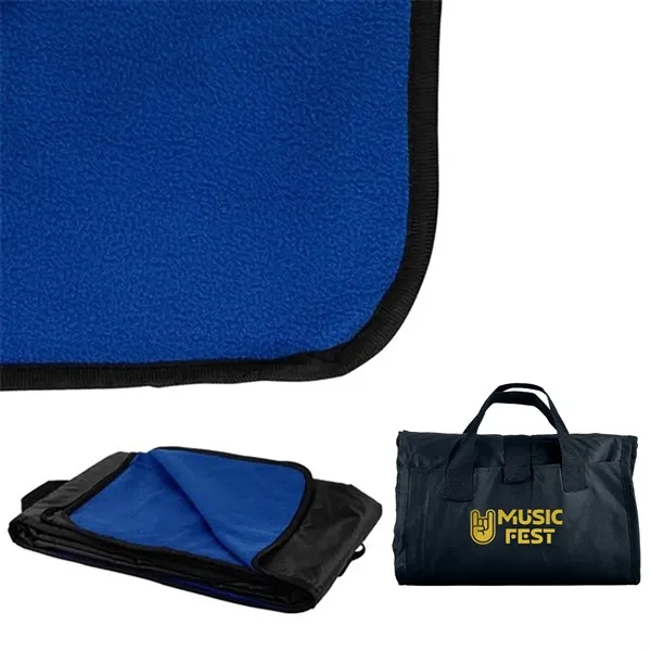 50" x 60" blanket with soft polar fleece on one side... from ASI 68507 The Magnet Group / The Bag Factory®