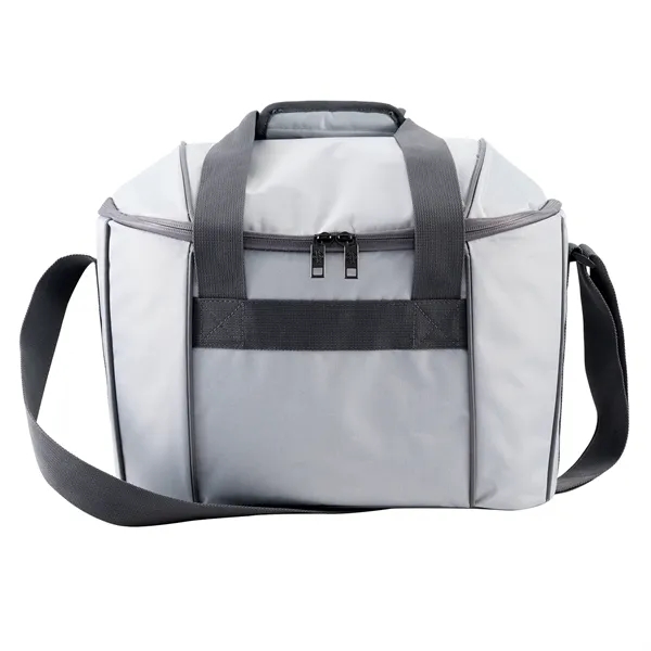 Polyester cooler bag with handles, shoulder straps, water resistance, insulation, and... from ASI 68507 The Magnet Group / The Bag Factory®