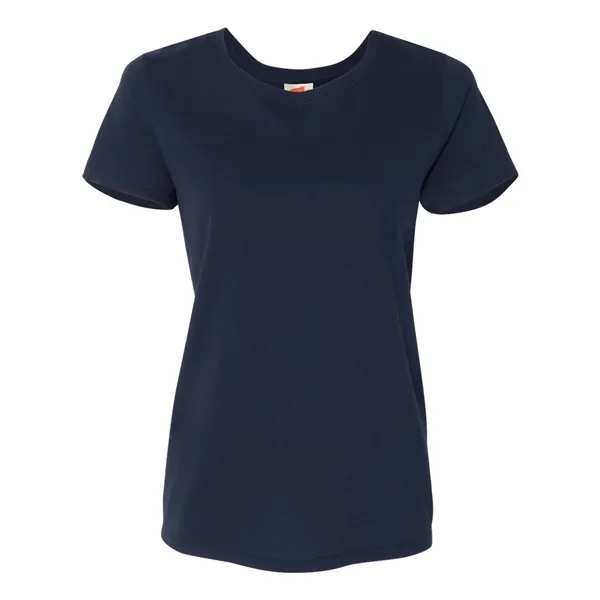 Women's crew neck T-shirt made of 100% ComfortSoft® cotton with double-stitched,... from ASI 84358 S&S Activewear