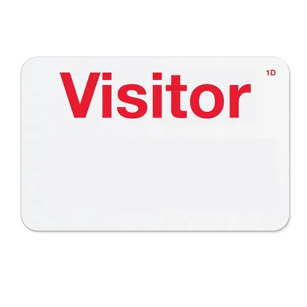 Simple and effective. Single-piece, adhesive-back expiring visitor badges with a choice... from ASI 79898 Promovision / PROMOVISION
