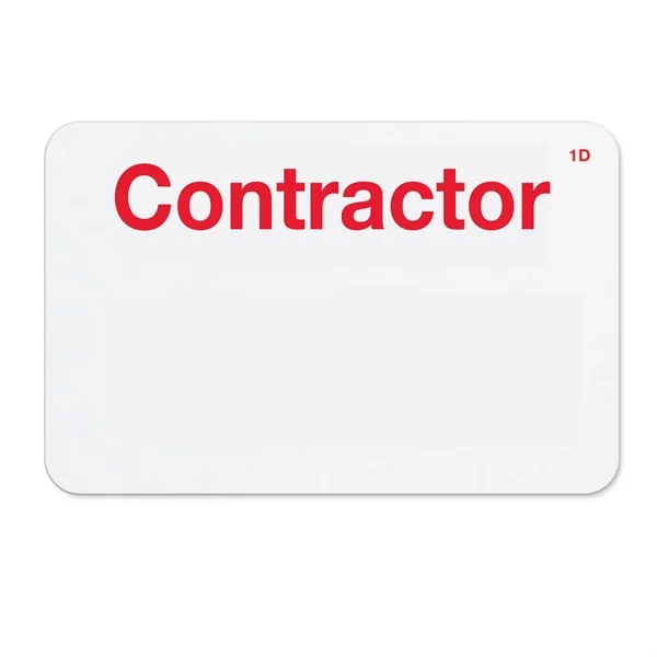 Simple and effective. Single-piece, adhesive-back expiring visitor badges with a choice... from ASI 79898 Promovision / PROMOVISION