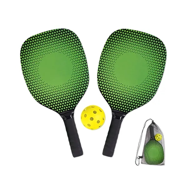 Pickleball paddle kit in a mesh pouch with drawstring closure with... from ASI 37218 Athena Promo (tm)