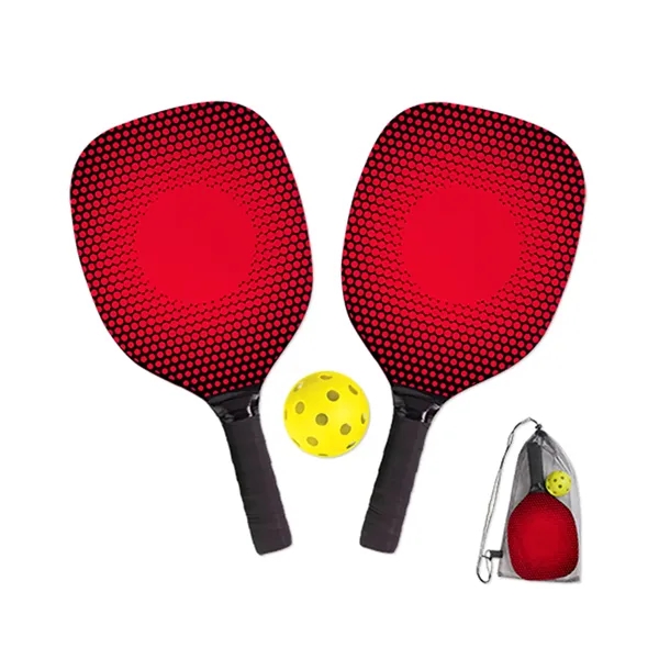 Pickleball paddle kit in a mesh pouch with drawstring closure with... from ASI 37218 Athena Promo (tm)