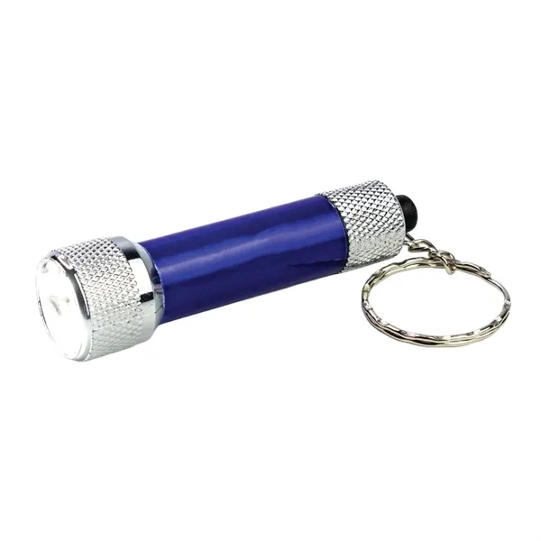 2 3/4" x 3/4" aluminum 5-LED flashlight with split ring keychain.... from ASI 74601 Calico