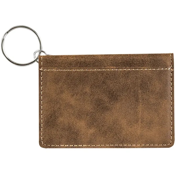 4 1/4" x 3" x 1/2" leatherette keychain ID holder that's... from ASI 74601 Calico