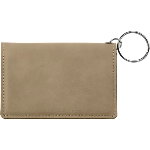 L4 1/4" x 3" x 1/2" leatherette keychain ID holder that's... from ASI 74601 Calico