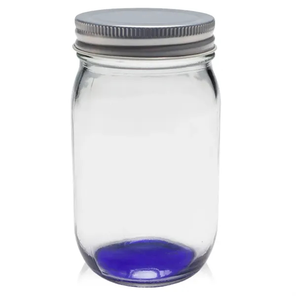 16 oz. canning Mason jar with secure aluminum lid, measuring 5.25"H... from ASI 39552 BEL Promo