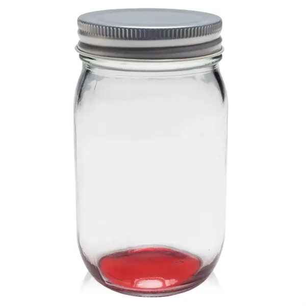 16 oz. canning Mason jar with secure aluminum lid, measuring 5.25"H... from ASI 39552 BEL Promo