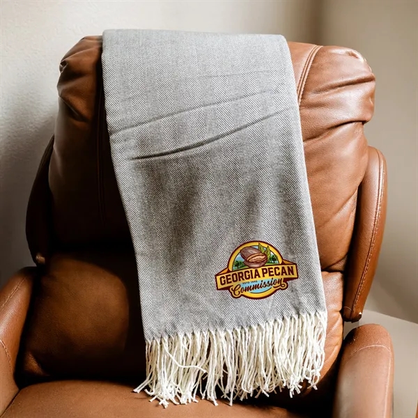 Fringed Throw Blanket... from ASI 30208 A P Specialties / AP Specialties