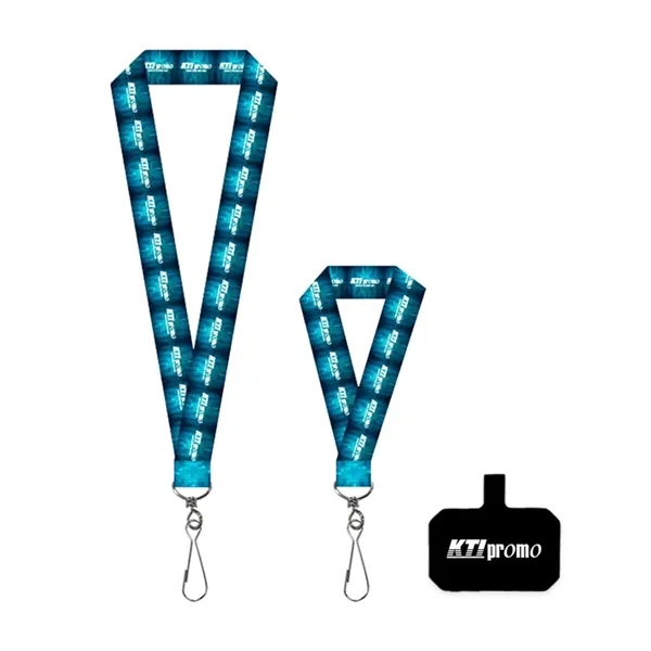 This Universal Phone Set includes a full-length lanyard, a convenient wristlet,... from ASI 63776 KTI Networks Inc / KTI Promo