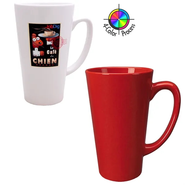 16oz Vitrified Cafe Latte Mug, four color... from ASI 80093 Pyrographics / Pyrographics Line