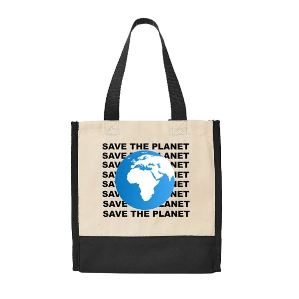 9.9" x 10.3" x 3.6" junior mini cotton box-style tote bag... from ASI 79530 Prime Line