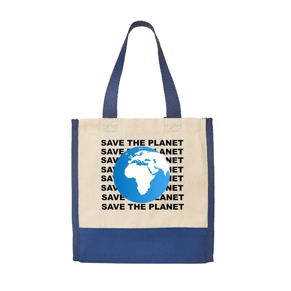 9.9" x 10.3" x 3.6" junior mini cotton box-style tote bag... from ASI 79530 Prime Line