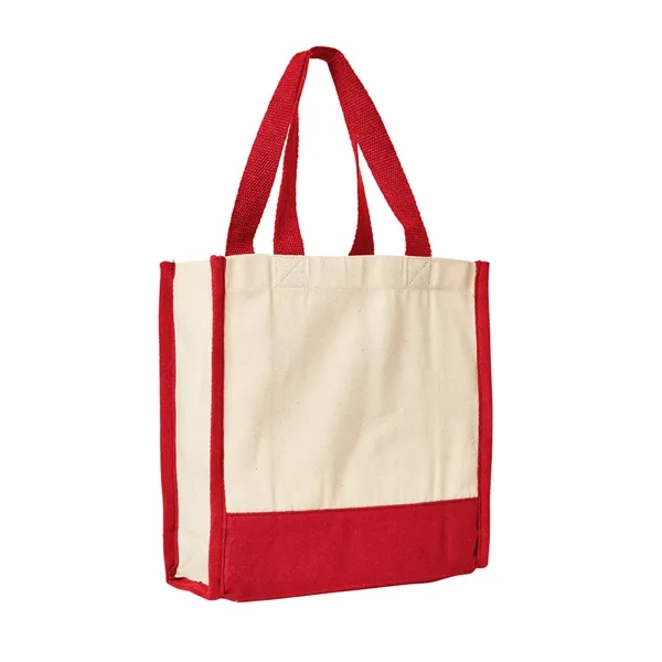 9.9" x 10.3" x 3.6" junior mini cotton box-style tote bag... from ASI 79530 Prime Line
