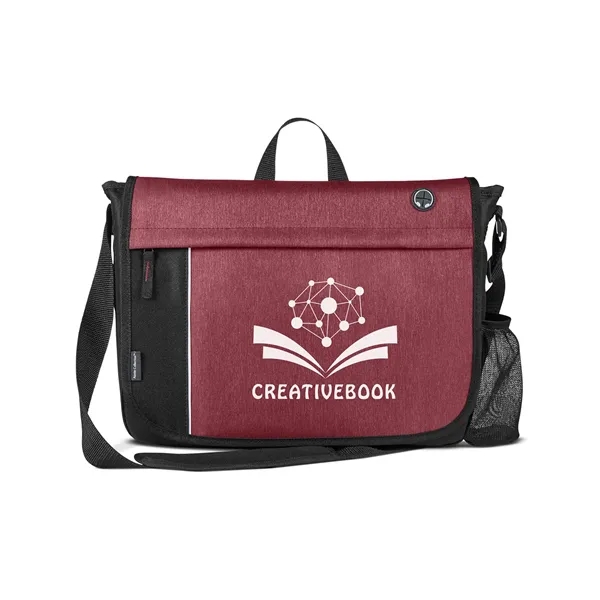 3.54" x 11.22" x 14.96" polyester, nylon and PVC messenger-style bag... from ASI 79530 Prime Line