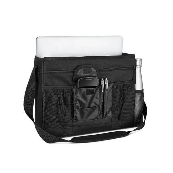 3.54" x 11.22" x 14.96" polyester, nylon and PVC messenger-style bag... from ASI 79530 Prime Line
