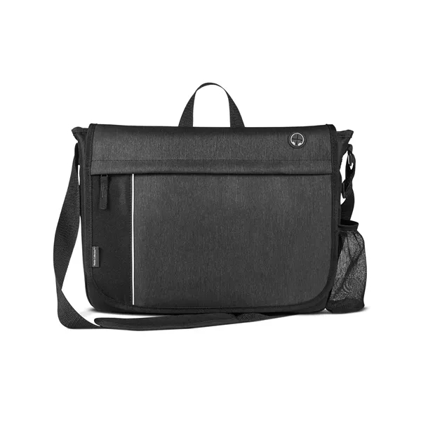 3.54" x 11.22" x 14.96" polyester, nylon and PVC messenger-style bag... from ASI 79530 Prime Line