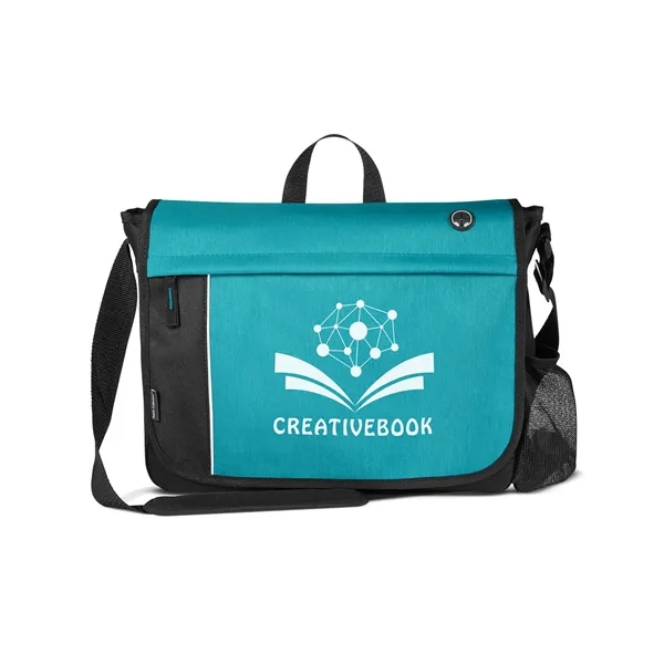 3.54" x 11.22" x 14.96" polyester, nylon and PVC messenger-style bag... from ASI 79530 Prime Line