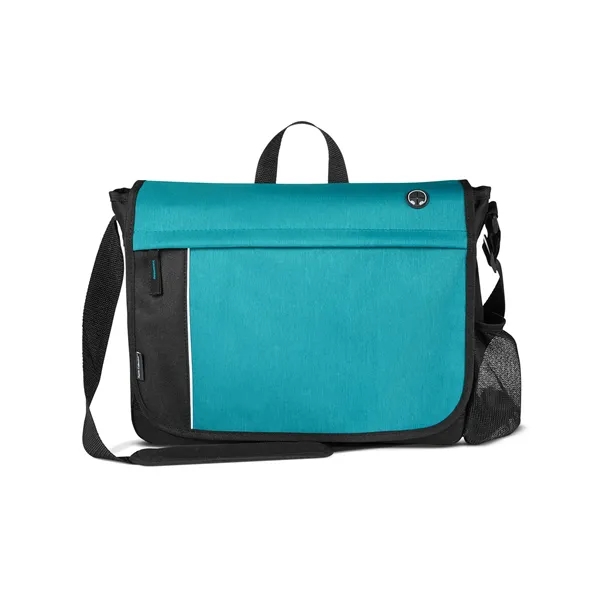 3.54" x 11.22" x 14.96" polyester, nylon and PVC messenger-style bag... from ASI 79530 Prime Line