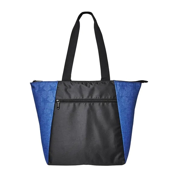 12.2" x 14" x 4.5"polyester Constellation zippered tote bag with Dobby... from ASI 79530 Prime Line