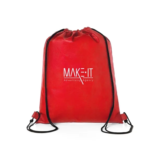 16.75" x 13.375" 80GSM non-woven polypropylene drawstring backpack with hexagonal pattern.... from ASI 79530 Prime Line