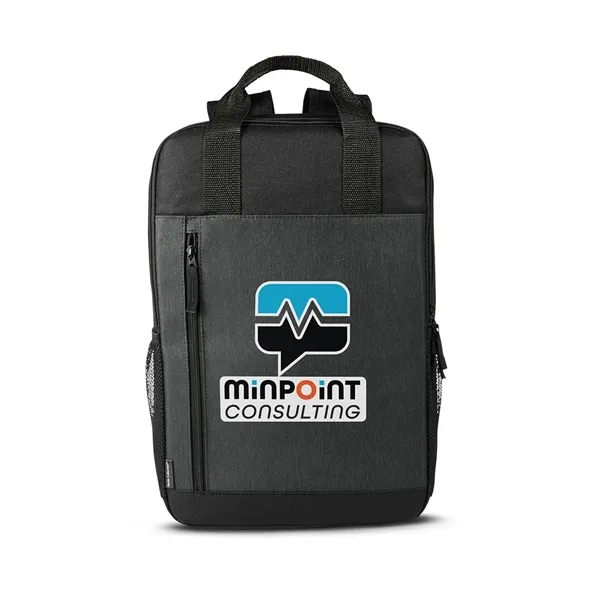 4.25" x 17" x 11.25" polyester and PVC laptop backpack with... from ASI 79530 Prime Line