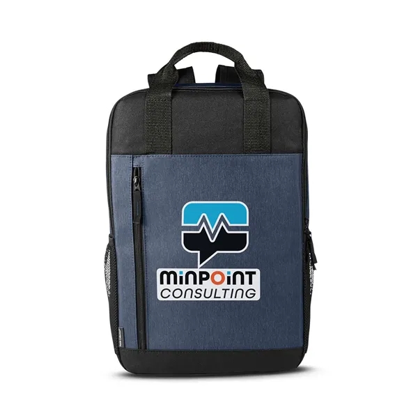 4.25" x 17" x 11.25" polyester and PVC laptop backpack with... from ASI 79530 Prime Line