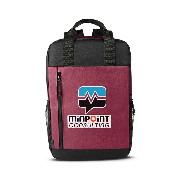 4.25" x 17" x 11.25" polyester and PVC laptop backpack with... from ASI 79530 Prime Line