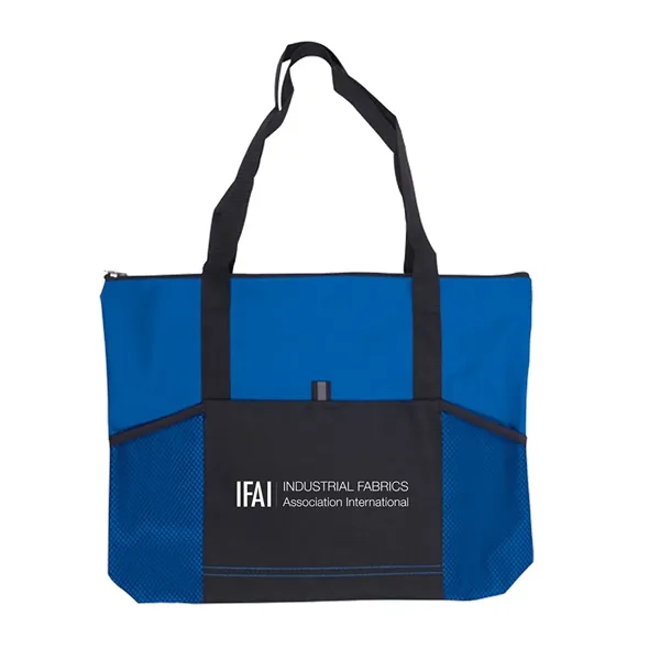 Large tradeshow tote bag made of polyester with zipper closure, nylon... from ASI 79530 Prime Line