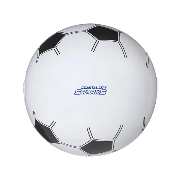 Inflatable beach ball designed to look like a soccer ball, 14".... from ASI 79530 Prime Line