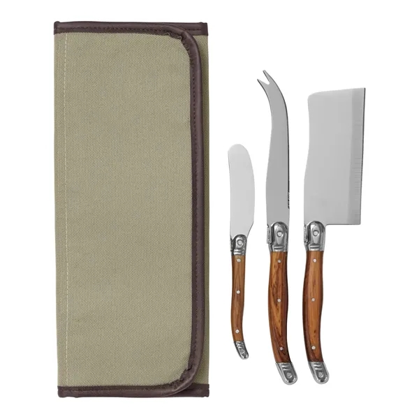 Charcuterie knife set with a cleaver knife, cheese knife, spreader and... from ASI 79530 Prime Line