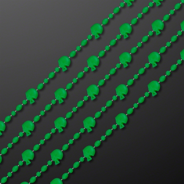 Football Head Party Bead Necklaces; Blank Pricing... from ASI 34194 ALightPromos