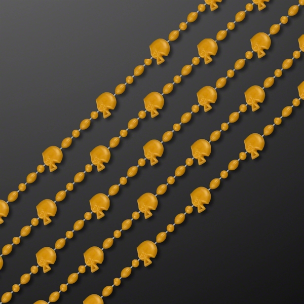 Football Head Party Bead Necklaces; Blank Pricing... from ASI 34194 ALightPromos