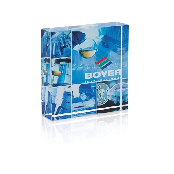 Square Acrylic Paperweight... from ASI 40480 Koozie Group / Norwood