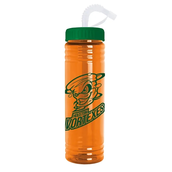 Slim Fit Water Bottle With Straw Lid - 24 oz.... from ASI 40480 Koozie Group